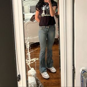 y2k Tilt Flare Jeans